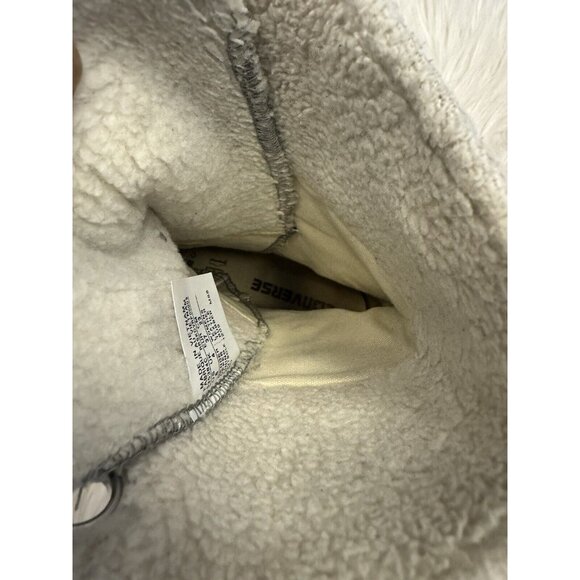 Converse Chuck Taylor All Star Beverly Boot Gray Women’s Size 6 Leather - Picture 14 of 16